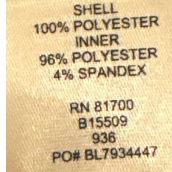 Vintage Blair Womens Blue Sheer AllOver Print Fully Lined Wrap Front Blouse sz M - Picture 4 of 4